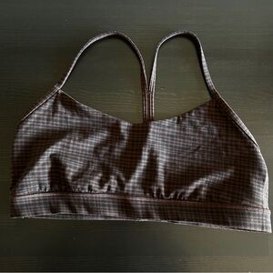 lululemon flow y bra nulu — Glow Grid Lava Cake Multi (size 14)